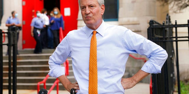 New York Mayor Bill de Blasio addresses the media in New York. (AP Photo/John Minchillo, File)