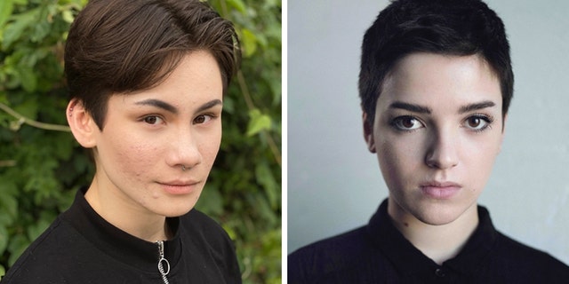 Nonbinary actor Blu del Barrio, right, and Ian Alexander, left, will star in 'Star Trek: Discovery' as the franchise's first transgender and non-binary characters.