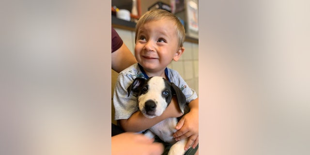 Little Bentley has undergone two surgeries for his cleft lip, and his mom hopes that growing up with Lacey will teach him confidence.