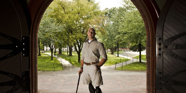 Rep. Brian Mast in Harvard Yard