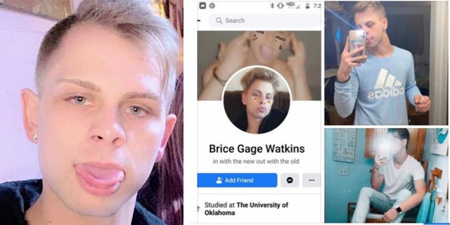 Brice Gage Watkins may have been in the Oklahoma City area as of Tuesday afternoon, and he has ties to Norman and Enid, authorities said. (Oklahoma City Police Department)