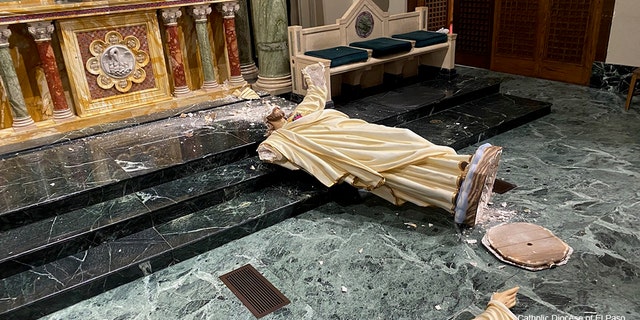 The destruction left the clergy in shock. (courtesy of the Catholic Diocese of El Paso)