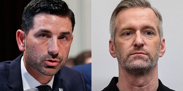 Acting Homeland Security Secretary Chad Wolf, left, wrote a stern letter to Portland Mayor Ted Wheeler.