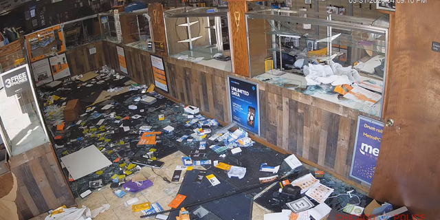 The aftermath of the looting at a store on the 3300 block of West Chicago Avenue on May 31