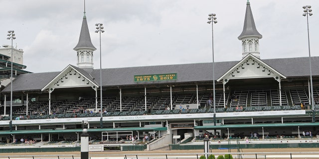 A general view of the twin spires at Churchill Downs. (AP Photo/Gregory Payan, File)