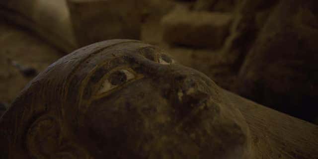 The coffins were discovered at the ancient site of Saqqara. (Egypt's Ministry of Tourism and Antiquities)br
â€‹â€‹â€‹