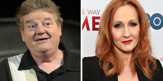 Robbie Coltrane, left, is defending J.K. Rowling.