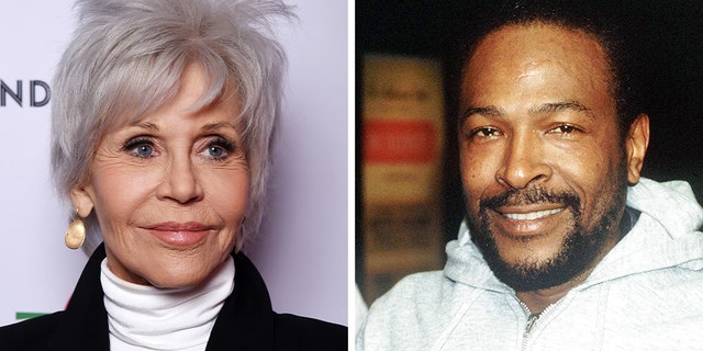 Jane Fonda and Marvin Gaye