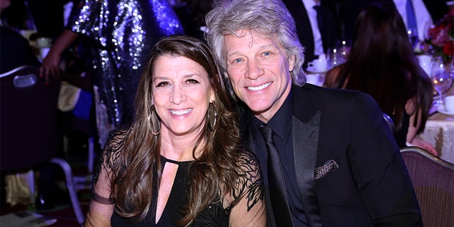 Dorothea Hurley and Jon Bon Jovi attend the Jackie Robinson Foundation Robie Awards Dinner at Marriot Marquis on March 2, 2020, in New York City.