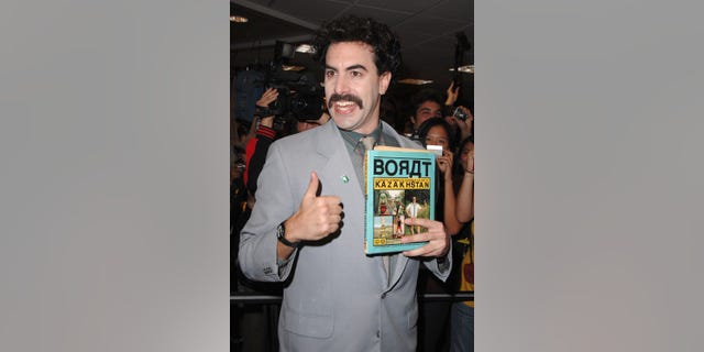 Sacha Baron Cohen stars as Borat.