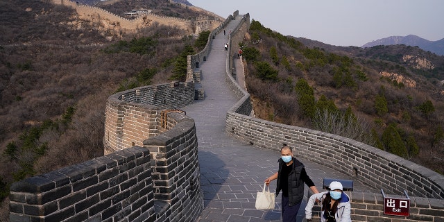 Following a temporary closure brought on by the coronavirus pandemic, parks of the Great Wall were reopened in March. (Lintao Zhang/Getty Images)