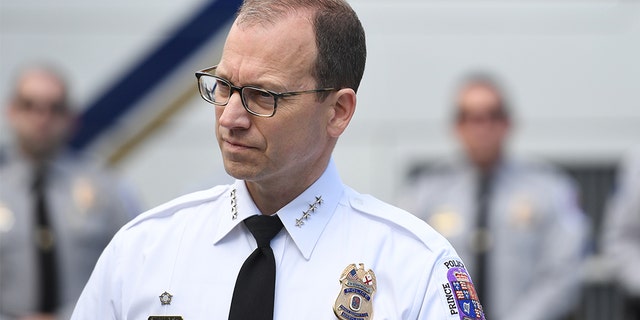 Prince George's County police chief, Hank Stawinski is seen during a press conference on distracted and impaired driving last year. (Photo by Matt McClain/The Washington Post via Getty Images)