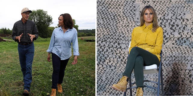 first lady wears timberland boots