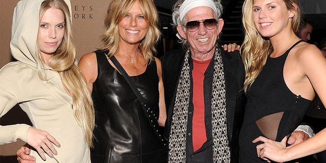 Alexandra Richards (right) says her father Keith Richards is proud of her work.