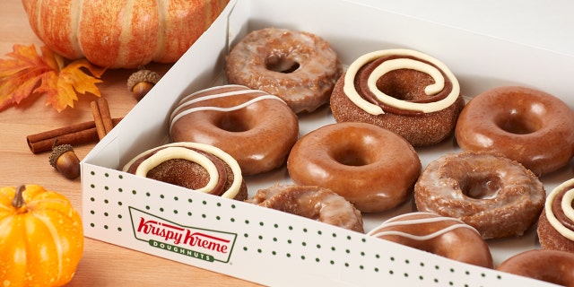 “We’ve not only brought back your favorites, we’ve added a new Pumpkin Spice Cinnamon Roll Doughnut and you’re going to love it,” said Dave Skena, the chief marketing officer of Krispy Kreme.