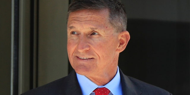 In this July 10, 2018, file photo, former Trump national security adviser Michael Flynn leaves the federal courthouse in Washington, following a status hearing. (AP Photo/Manuel Balce Ceneta, File)