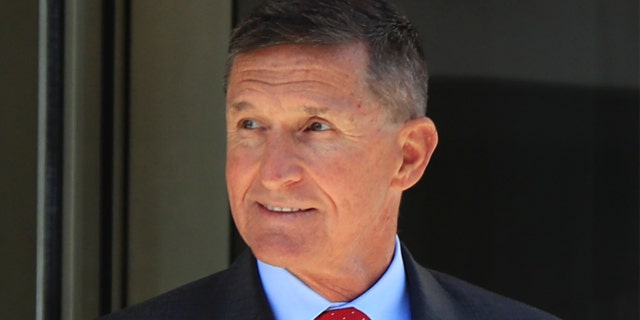 In this July 10, 2018, file photo, former Trump national security adviser Michael Flynn leaves the federal courthouse in Washington, following a status hearing. (AP Photo/Manuel Balce Ceneta, File)