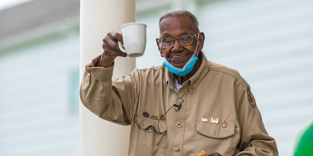 Lawrence Brooks celebrated his 111th birthday Saturday as the oldest living American World War II veteran