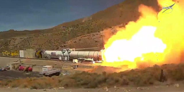 NASA and lead contractor Northrop Grumman completed the Flight Support Booster-1 (FSB-1) test in Promontory, Utah. (NASA)