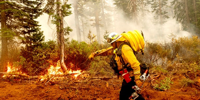 Firefighters trying to contain the massive wildfires in Oregon, California and Washington state are constantly on the verge of exhaustion as they try to save suburban houses, including some in their own neighborhoods.