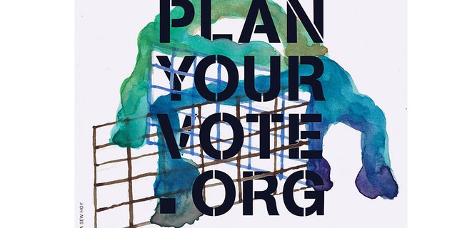 The “Plan Your Vote” website created a digital library of voting advocacy visuals for citizens to download for free and circulate. (Plan Your Vote)