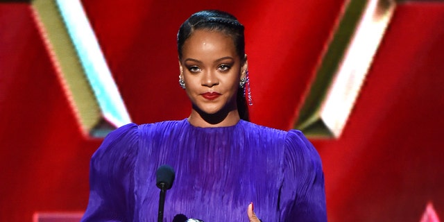 Rihanna accepts the President’s Award onstage during the 51st NAACP Image Awards, Presented by BET