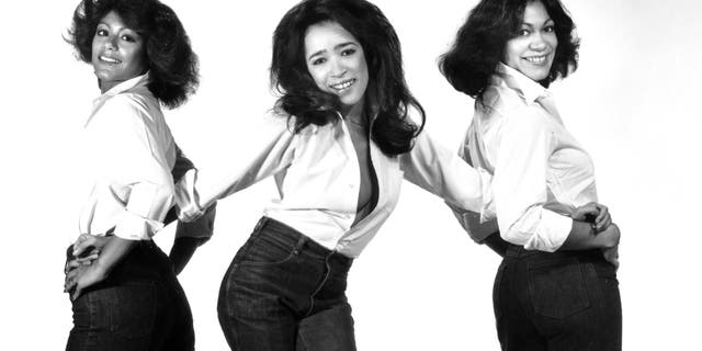 Ronnie Spector (center) and The Ronettes. (Photo by Michael Ochs Archives/Getty Images)