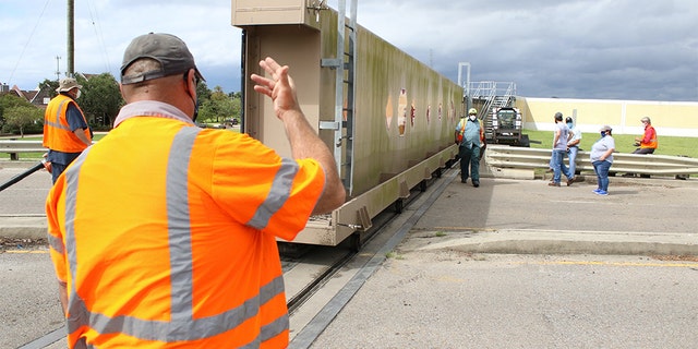 Flood gates have been closed in the New Orleans area.