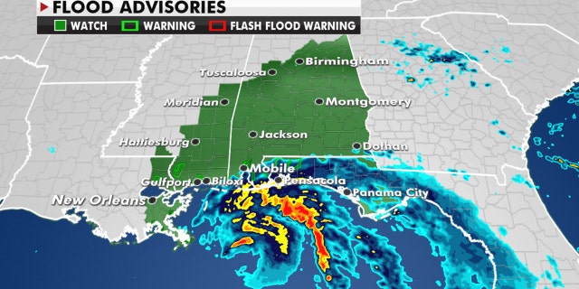Flood watches are up throughout the region in advance of the storm.