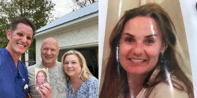 Scott Christmas was reunited with a photo of his late wife, Amy, after it was blown out of his vehicle in lingering winds from Hurricane Sally thanks to the help of a Facebook group and the couple who found the photo, Bjarke and<br>
Kimberly Daniels Hansen 