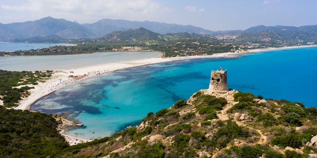 The unnamed individual was caught with a plastic bottle full of sand from one of the island of Sardinia’s beaches.
