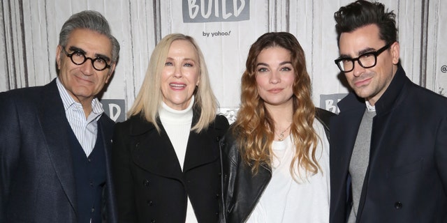 Left to right: Eugene Levy, Catherine O'Hara, Annie Murphy and Dan Levy of 'Schitt's Creek.'