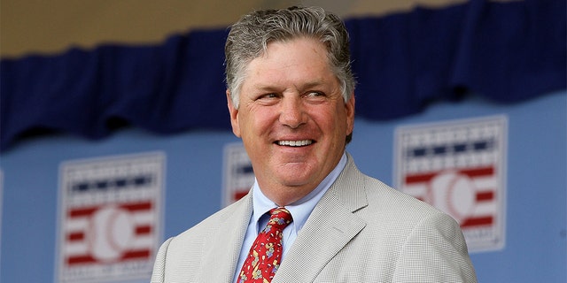 COOPERSTOWN, NY - JULY 24: Hall of Famer Tom Seaver is introduced at Clark Sports Center during the Baseball Hall of Fame induction ceremony on July 24, 2011 in Cooperstown, New York. (Photo by Jim McIsaac/Getty Images)