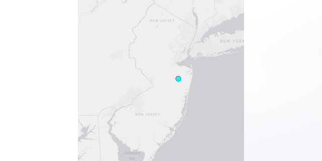 The earthquake struck in East Freehold, New Jersey, early Wednesday morning, the U.S. Geological Survey reported.