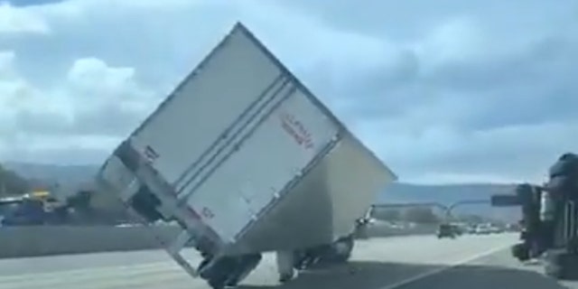 Hurricane-force winds toppled semitrucks across Utah on Tuesday.