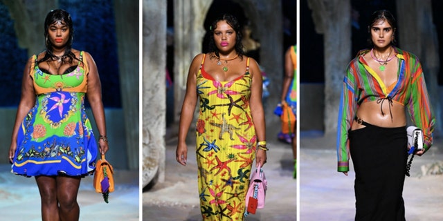 Plus-size models walk Versace runway at Milan Fashion a first for the design house Fox News