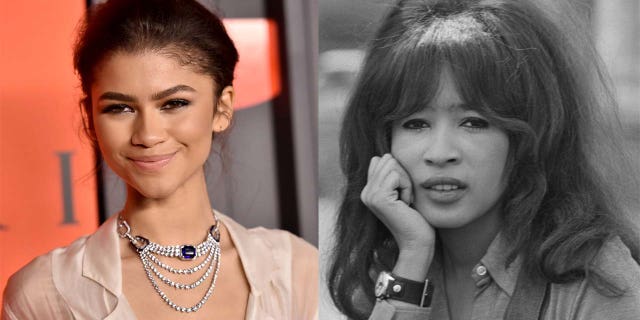 Zendaya (left) is playing Ronnie Spector in an upcoming biopic.