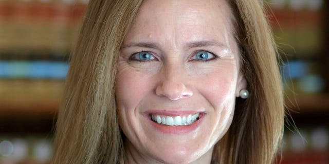 This 2017 photo provided by the University of Notre Dame Law School in South Bend, Ind., shows Judge Amy Coney Barrett. (University of Notre Dame Law School via AP)