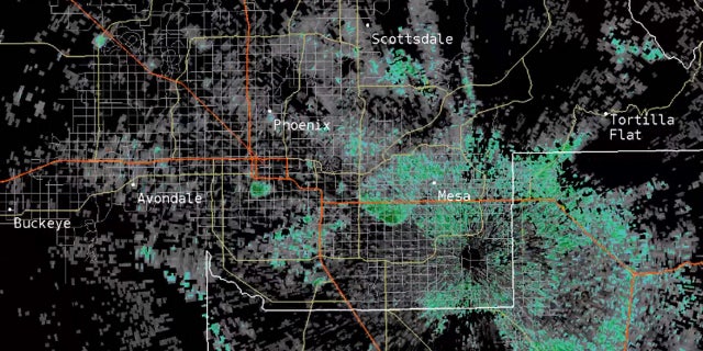 Huge bat colonies were picked up on weather radar in Phoenix, Ariz. on Sept. 13, 2020.