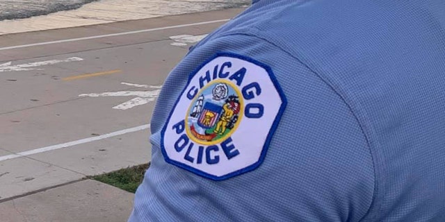 Chicago Police Officer with patch logo