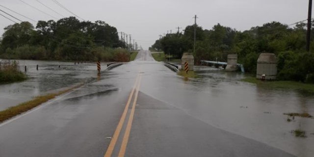 Flooding was also reported in parts of Harris County, Texas.