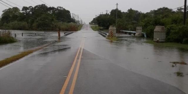 Flooding was also reported in parts of Harris County, Texas.