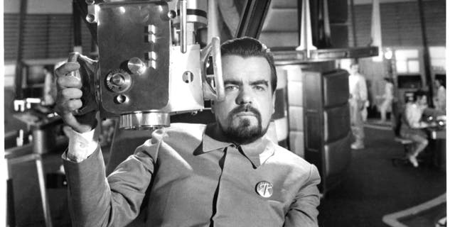 Actor Michael Lonsdale as Hugo Drax on the set of "Moonraker" in 1979.