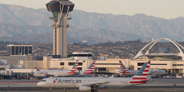 A person who appeared to be flying with a jetpack was reported near Los Angeles International Airport again on Wednesday
