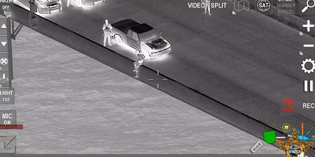 Jones speaks with the driver to keep him calm and distracted on the Sunshine Skyway Bridge.