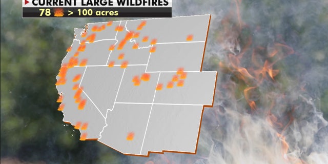 A look at active wildfires burning across the West on Sept. 21, 2020.