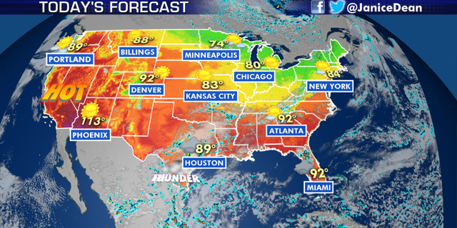 The national forecast for Sep. 4, 2020. (Fox News)