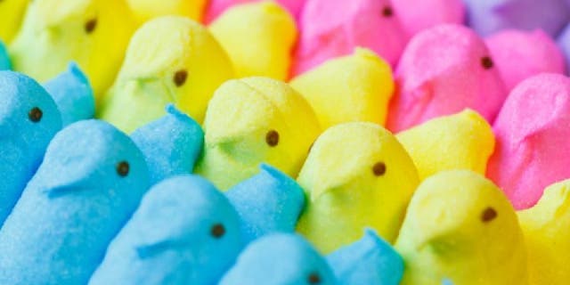 Peeps are made using gelatin, which is pork-derived, the brand shares on its website. James Cromwell and PETA are asking the company to move to a plant-based alternative.
