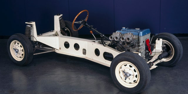 The Elan featured a steel backbone chassis.