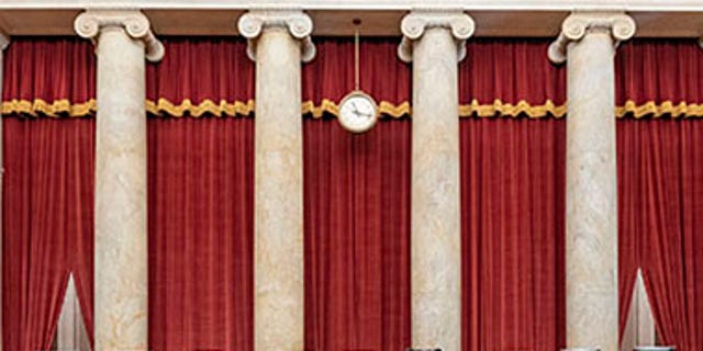 The seats of the Supreme Court justices. (Fred Schilling/US Supreme Court)